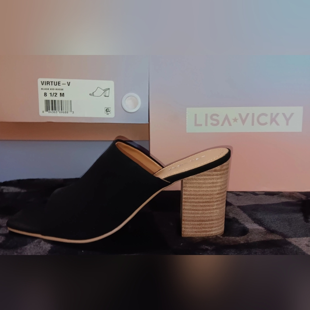 Lisa Vicky - Virtue V - Black Kid Suede